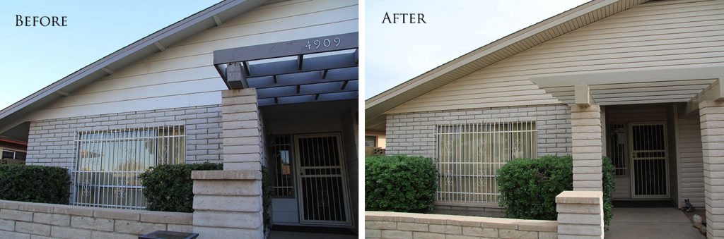 Before and After Siding